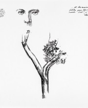 Sguardo, inchiostro su carta, 22,5x22cm, 2013